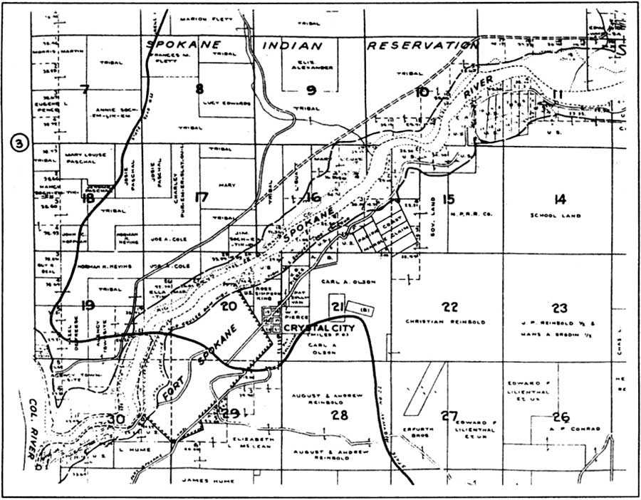 fort spokane map 